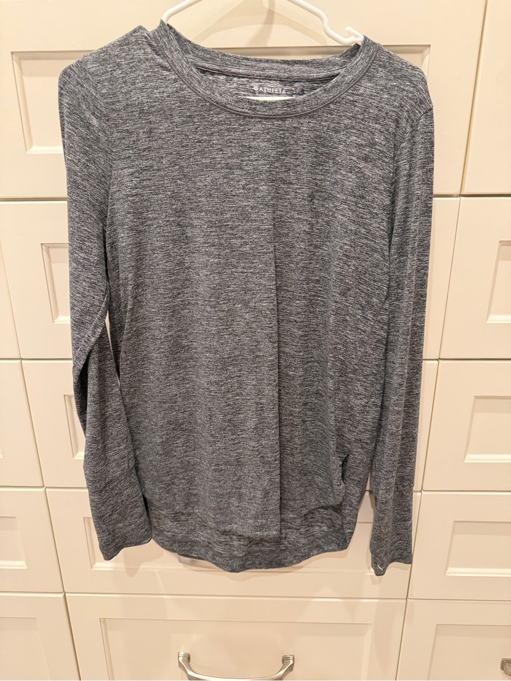 Athleta Grey Heather Uptempo Top Size M #382880